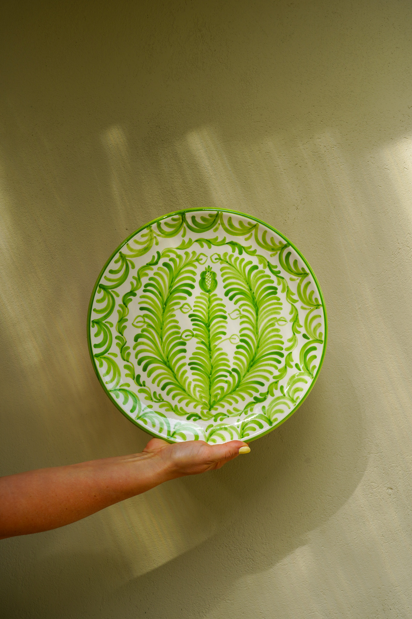 Diner bord 31 cm groen