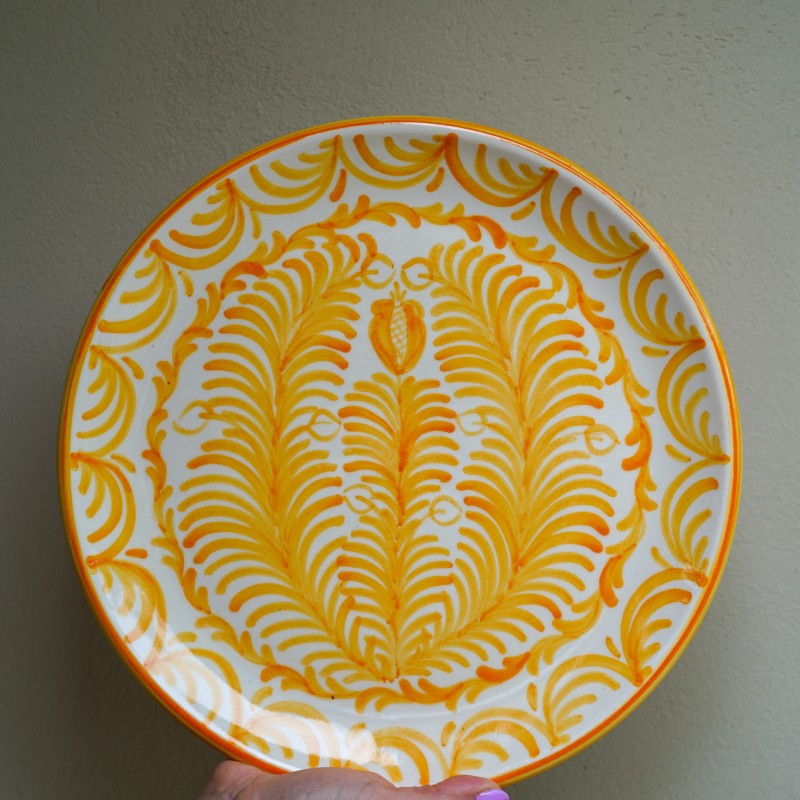 Diner bord 31cm geel