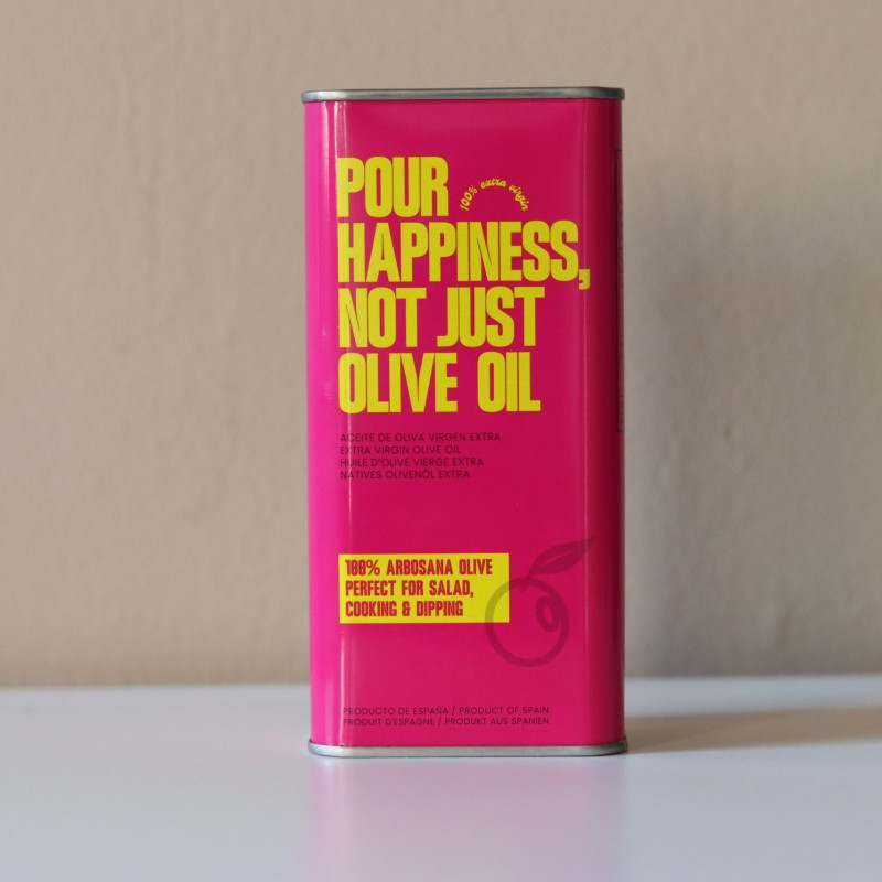 Pour Happiness – extra vierge olijfolie Arbosana 500 ml