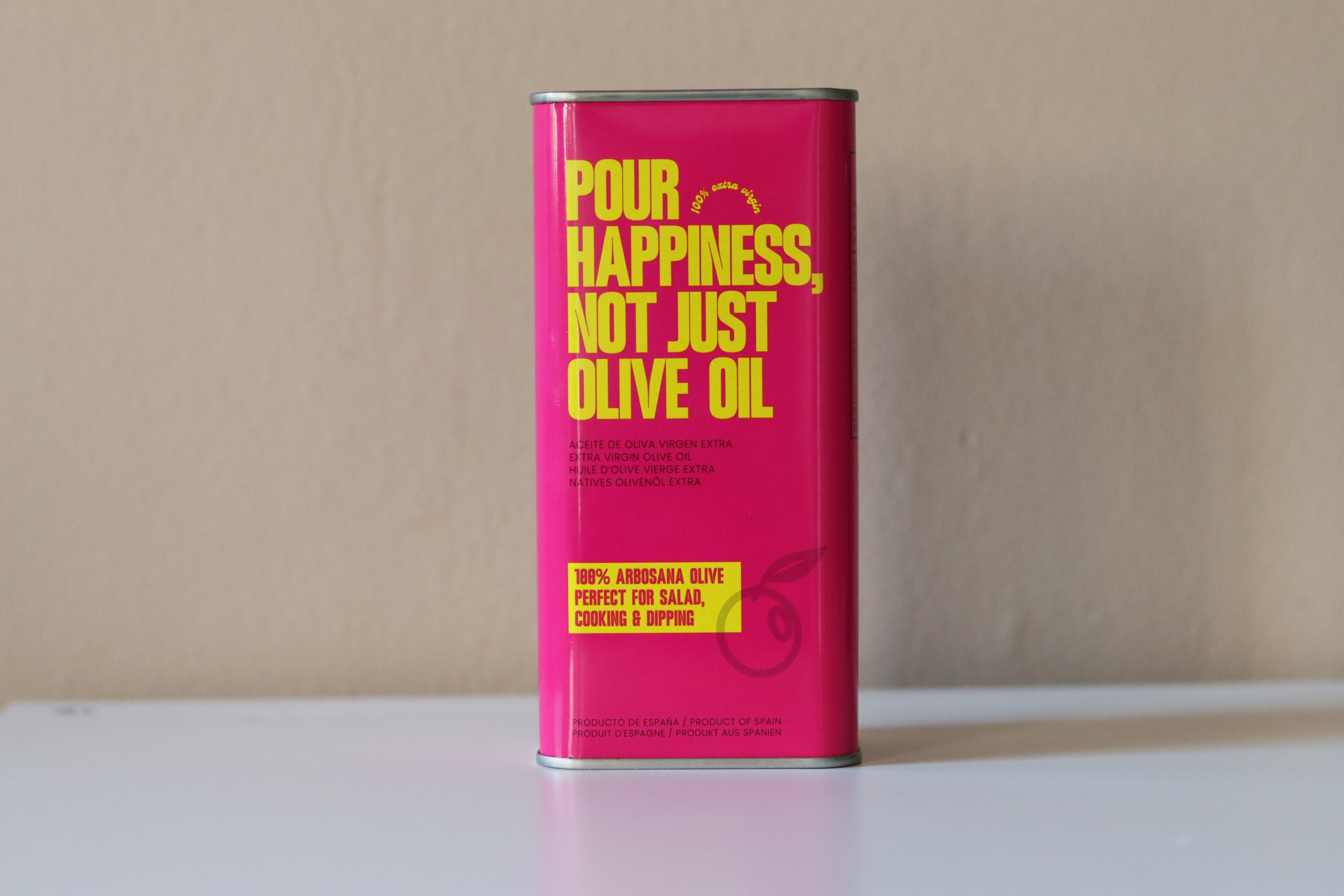 Pour Happiness – extra vierge olijfolie Arbosana 500 ml