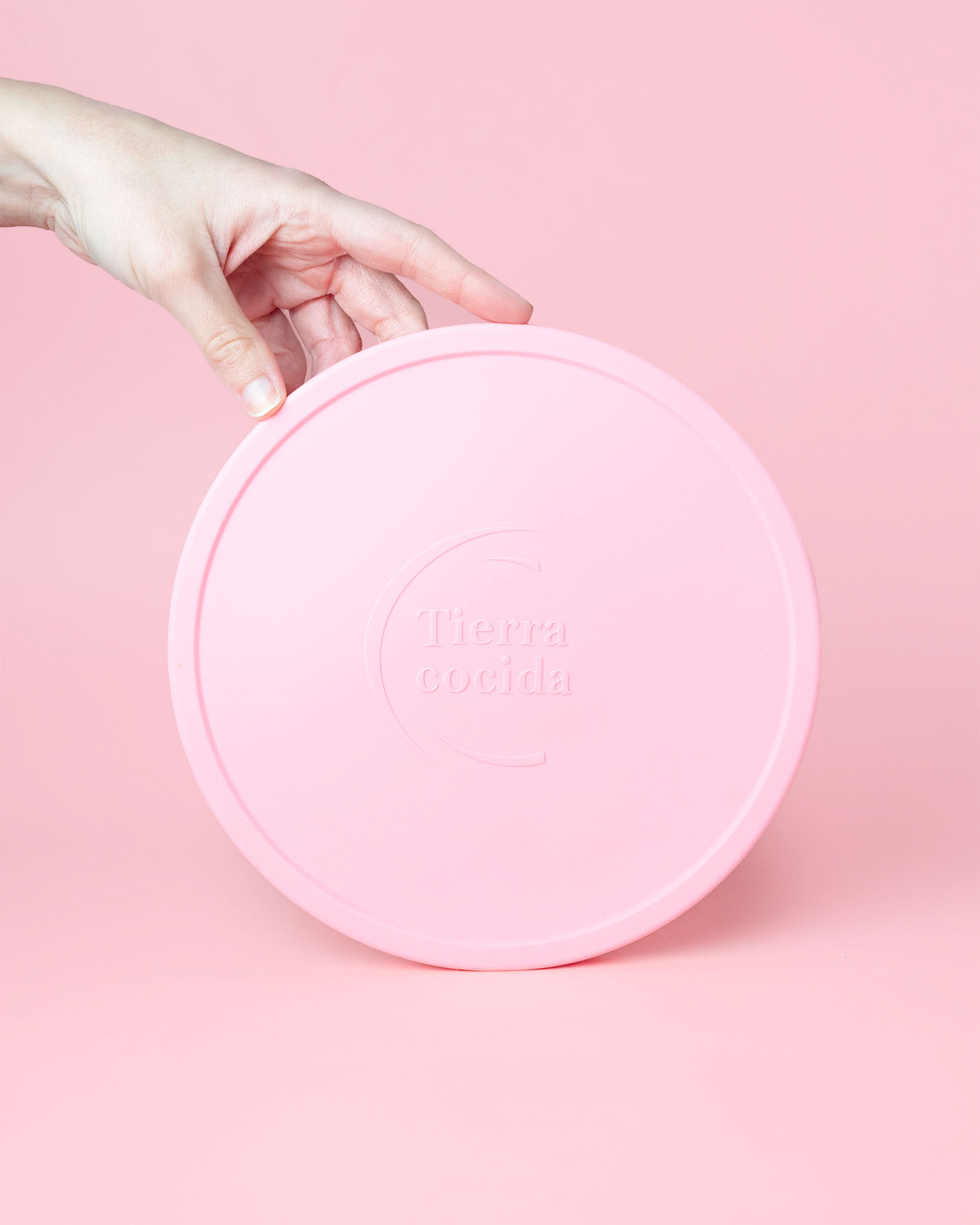 Deksel voor grote rasp schaal roze