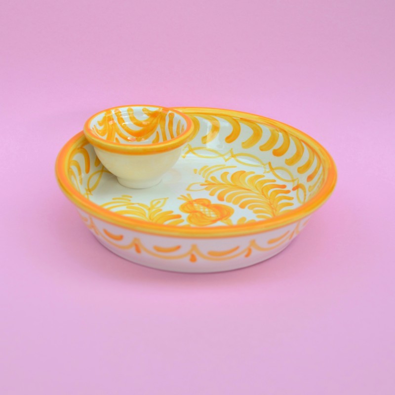 Tapas schaaltje geel 18cm