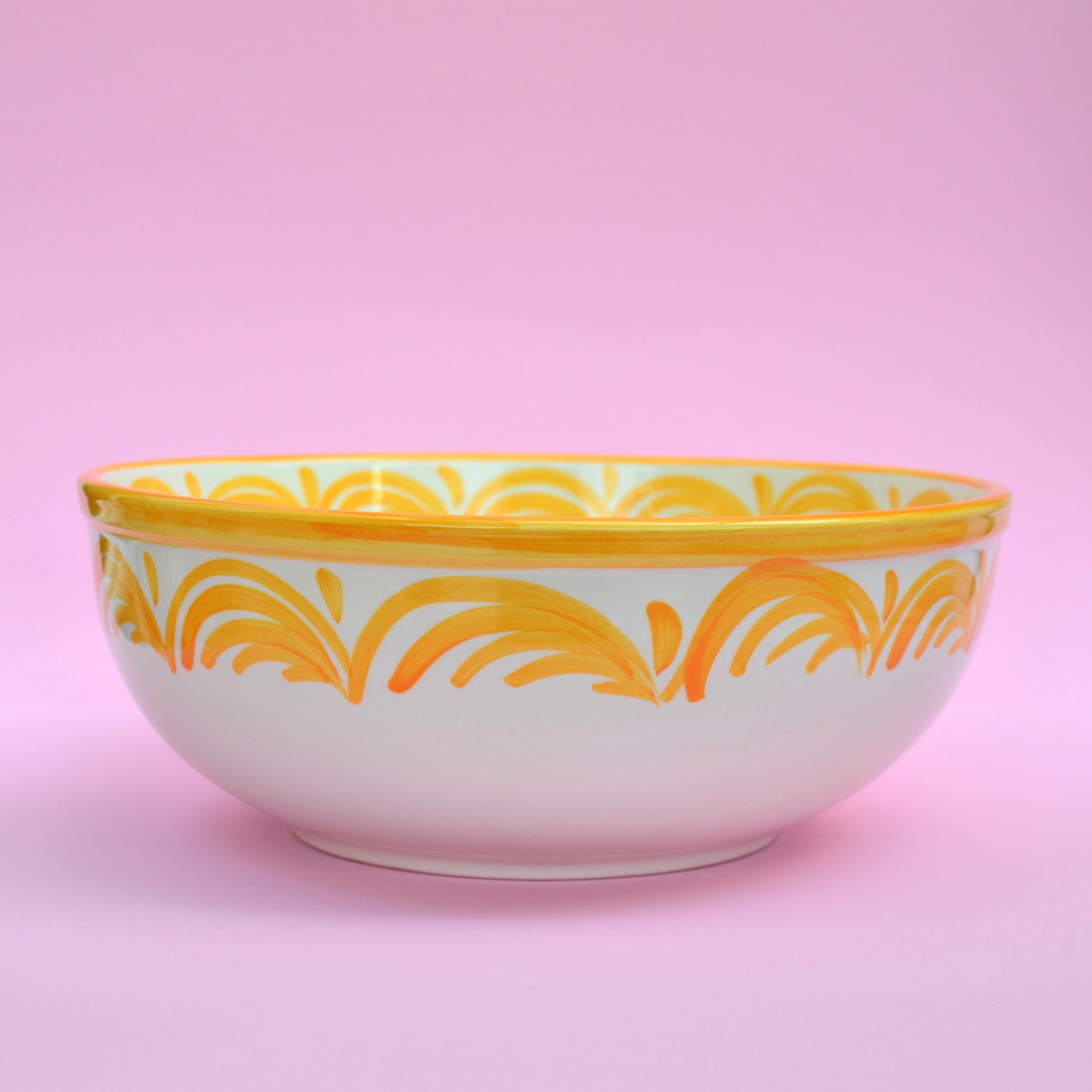 Gele grote schaal 34 x 12cm - Afbeelding 2